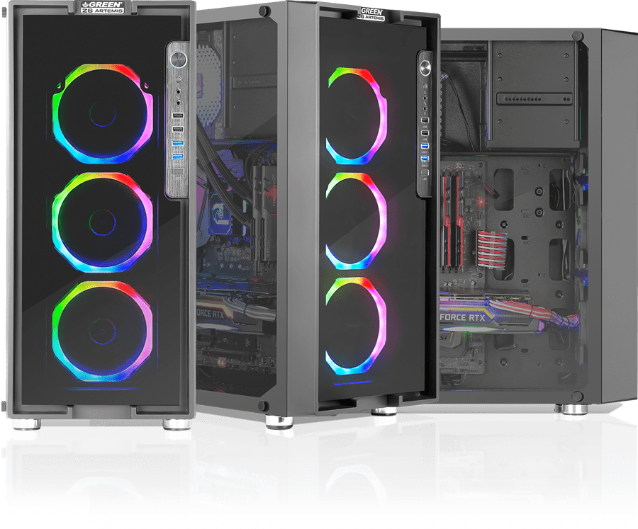 مشخصات قیمت و خرید بدنه کیس کامپیوتر گرین Z6 ARTEMIS RGB